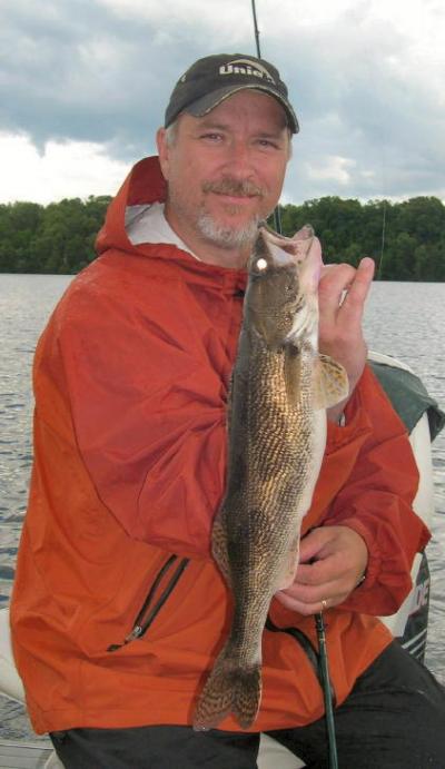 Kim Christians with a decent sauger